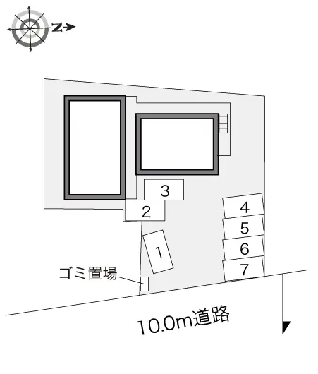 ★手数料０円★函館市柳町　月極駐車場（LP）